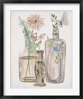 Framed Butterflies & Flowers II