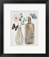Framed 'Butterflies & Flowers IV' border=