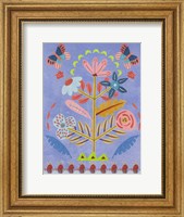 Framed Embroidered Garden II