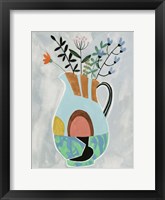 Collage Vase III Framed Print