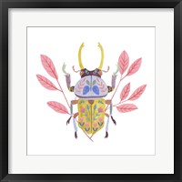 Framed 'Floral Beetles II' border=