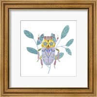 Framed 'Floral Beetles III' border=