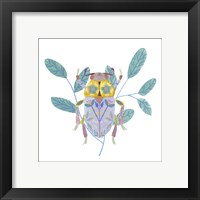 Framed 'Floral Beetles III' border=