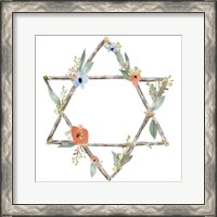 Framed 'Adorned Star II' border=