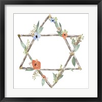 Framed 'Adorned Star II' border=