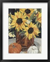 Framed Sunflower Vase I