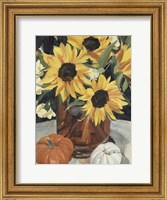 Framed Sunflower Vase I