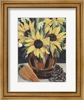 Framed Sunflower Vase II