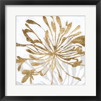 Framed 'Golden Gilt Bloom I' border=