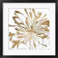 Framed 'Golden Gilt Bloom I' border=