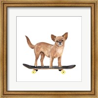 Framed 'Pups on Wheels I' border=