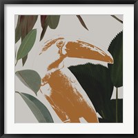 Framed Graphic Tropical Bird III