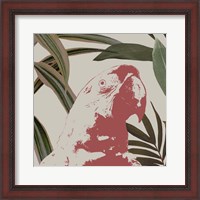 Framed Graphic Tropical Bird IV