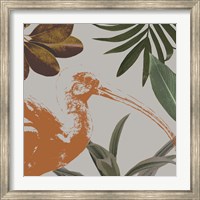 Framed Graphic Tropical Bird VI