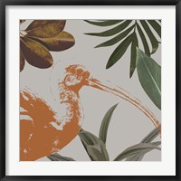 Framed Graphic Tropical Bird VI