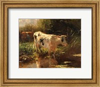 Framed Cow Beside a Ditch, c. 1885-1895