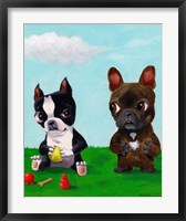 Framed Boston and Frenchie