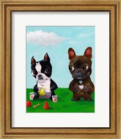 Framed Boston and Frenchie