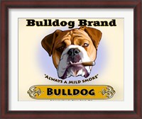 Framed Bulldog Cigar