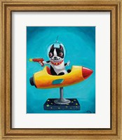 Framed Rocket Blue