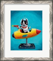 Framed Rocket Blue