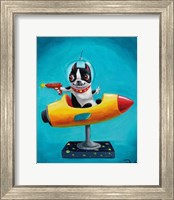 Framed Rocket Blue