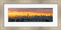 Framed Manhattan Skyline from Brooklyn