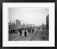 Framed Market Street Post Earthquake