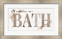 Framed When in Doubt, Take a Bath