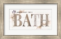 Framed When in Doubt, Take a Bath