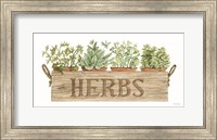 Framed Crate of Herbs