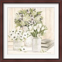 Framed Collection of White Flowers