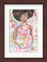 Framed Lady in the Floral Dress