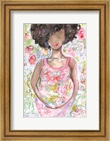 Framed Lady in the Floral Dress