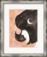 Framed Moon in Her Hair