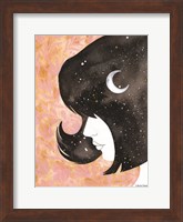 Framed Moon in Her Hair