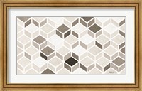 Framed White and Gray Pattern