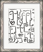 Framed Faces Drawing