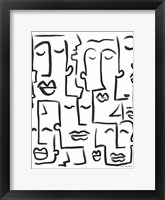 Framed Faces Drawing