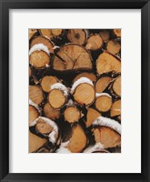Framed Wood Pile