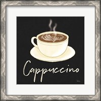 Framed 'Fresh Coffee Cappucino' border=