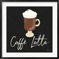 Framed Fresh Coffee Caffe Latte