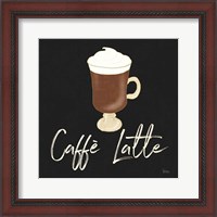 Framed Fresh Coffee Caffe Latte