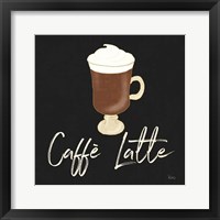 Framed 'Fresh Coffee Caffe Latte' border=