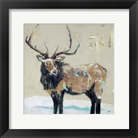 Framed Winter Elk Neutral