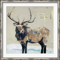 Framed Winter Elk Neutral