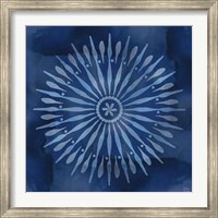 Framed Indigo Splash III