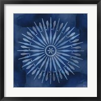 Indigo Splash III Framed Print