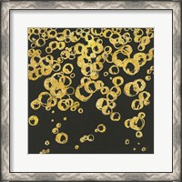 Framed 'Gold Bubbles II' border=