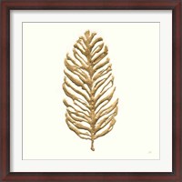 Framed Gilded Palm IV